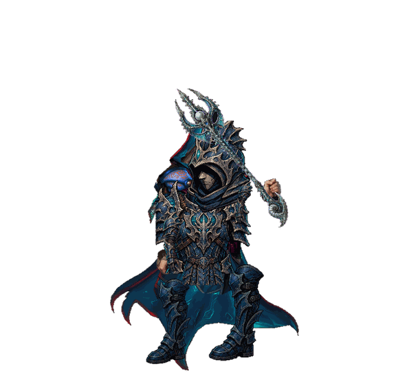 Summoner class hunter with a flame-lit staff